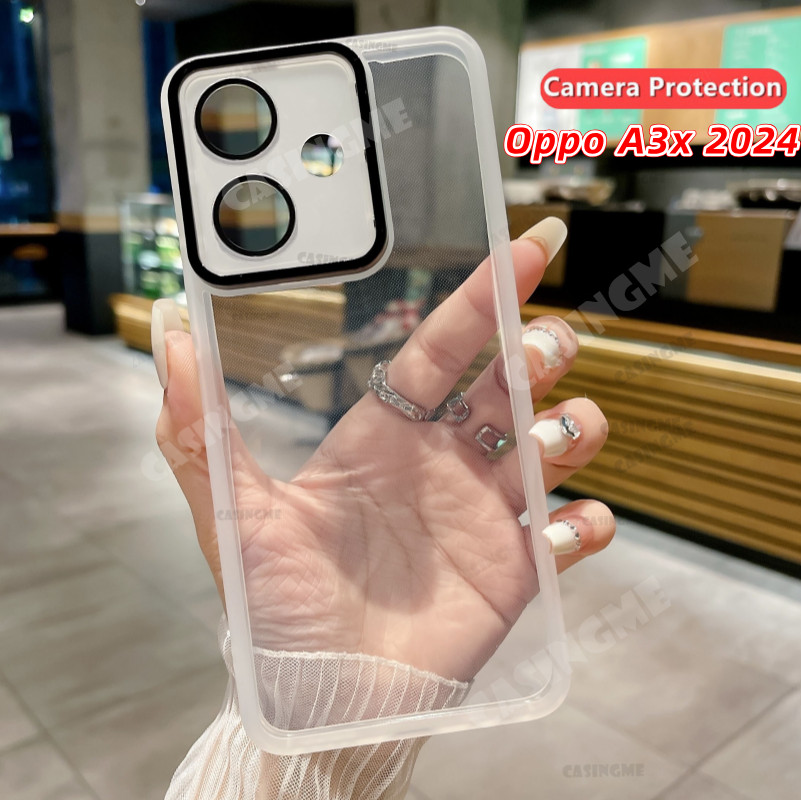 Oppo A3x A3 2024 ปลอกโปร่งใสสําหรับ Oppo A3x 5G OppoA3x A3 3 xA3 Pro 4G 5G 2024 เคสโทรศัพท์ Clear แฟชั่นฝาครอบกรณีพร้อมป้องกันกล้องปกหลัง