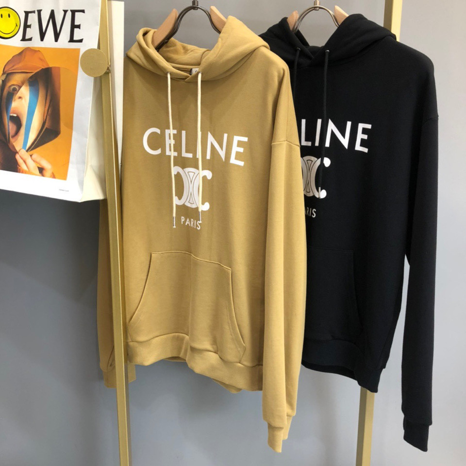 Celine2024เสื้อกันหนาวมีฮู้ดแขนยาวเสื้อผู้หญิงเสื้อโค้ท kbnm