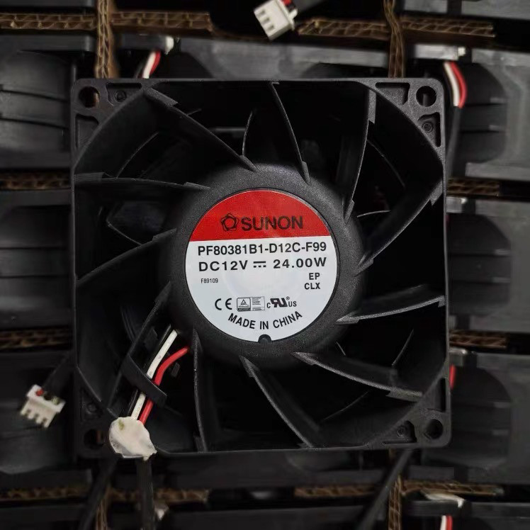 Jianzhun SUNON 8038 12V PF80381B1-D12C-F99 พัดลมสวิตช์สามสาย