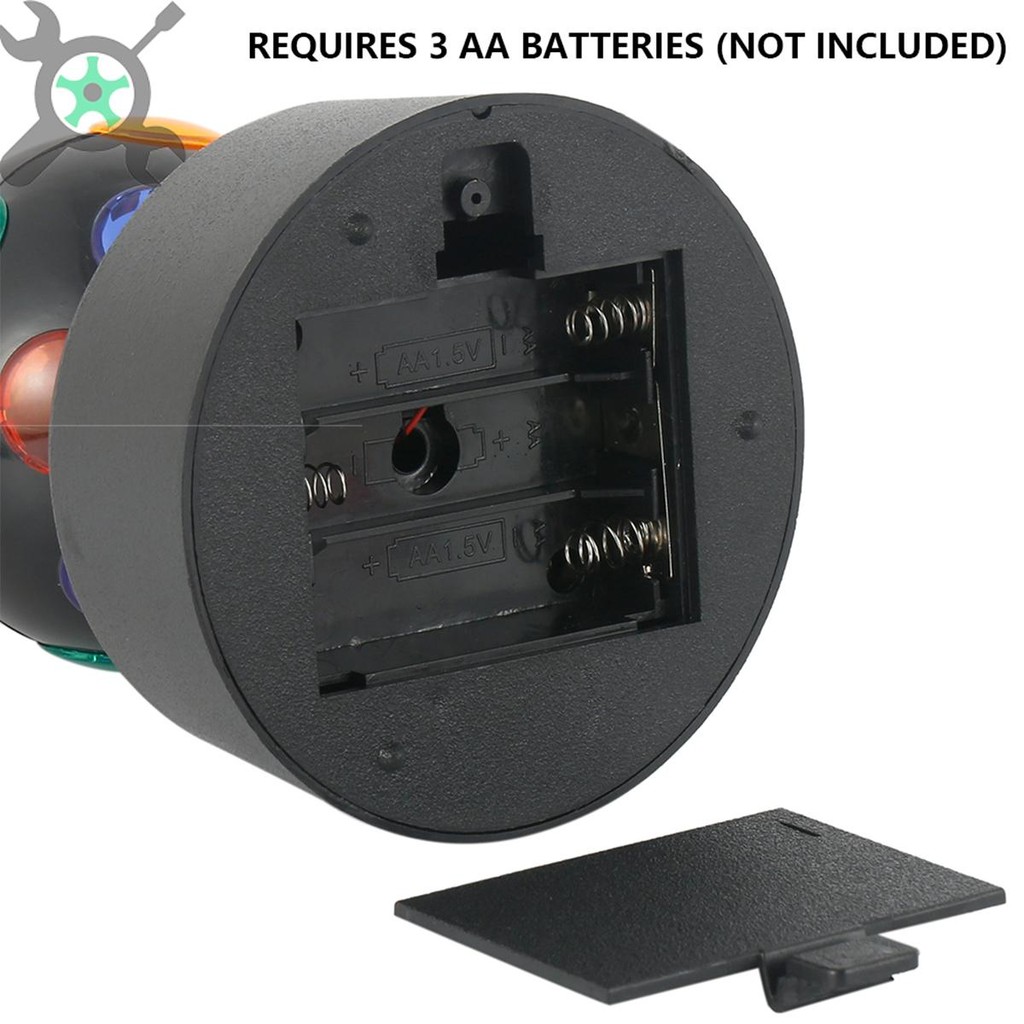 โคมไฟดิสโก้ ลูกบอล RGB ใช้แบตเตอรี่ ขนาดเล็ก สําหรับตกแต่งเวที ปาร์ตี้ดิสโก้ ไฟเวทีบอลแบตเตอรี่ขับเคลื่อนดิสโก้ปาร์ตี้ไฟมินิดีเจลูกไฟกระพริบผล LED Disco Ball Light ไฟLEDหมุนได้360องศา - รูปที่ 6