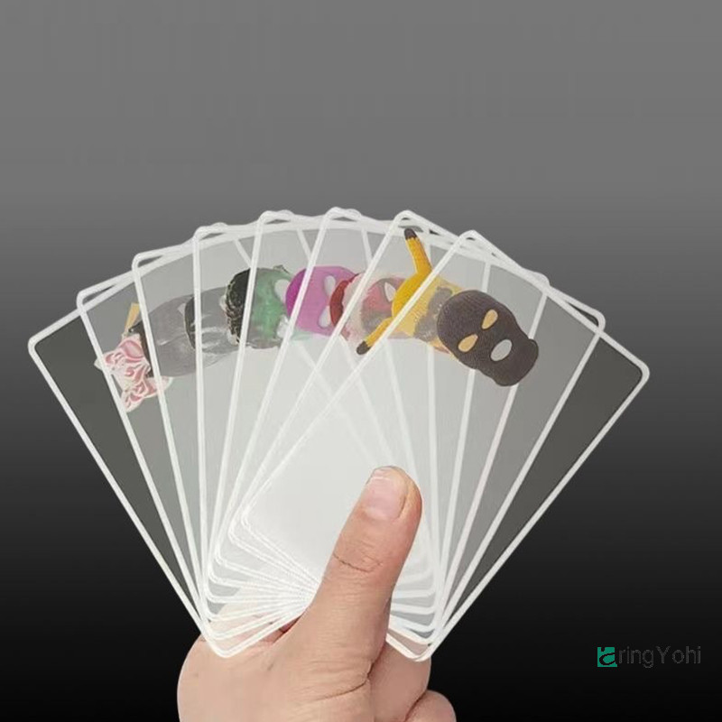Aringyohi] 1 ชิ้นโปร่งใสผู้ถือบัตรรถบัสธุรกิจกรณี Bank บัตรเครดิต ID Card ผู้ถือฝาครอบระบุการ์ดคอนเทนเนอร์ใหม่