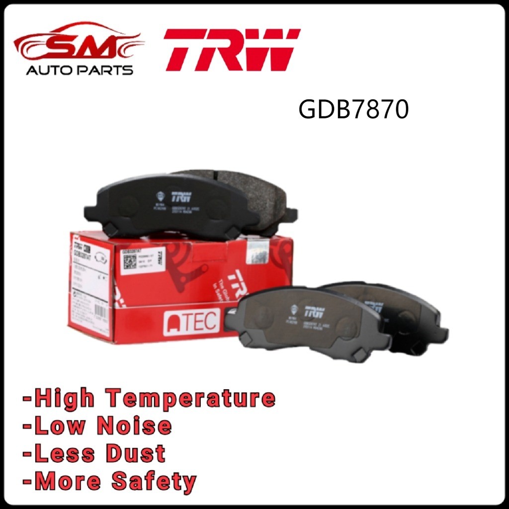TRW - ผ้าเบรกหน้า Proton Exora Turbo ( GDB7870 ) แผ่นรองดิส