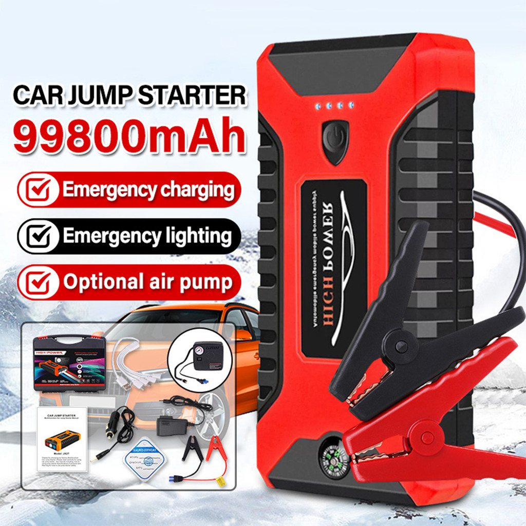KCTS เครื่องชาร์จรถยนต์แบบพกพา Jump start จั๊มสตาร์ทรถยนต์ จั๊มสตาร์ท อุปกรณ์ช่วยสตาร์ทรถยนต์