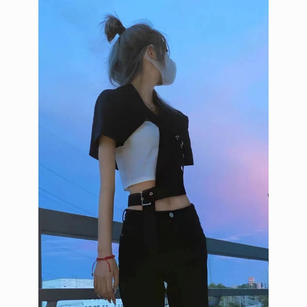 Niche Hot Girl Cool Coat Trendy2022Women's Short Design Suit Summer Sweet Newins