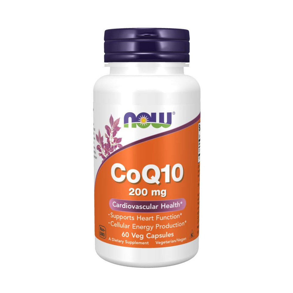 Now อาหารเสริม CoQ10 200 มก. - 60 แคปซูลผัก