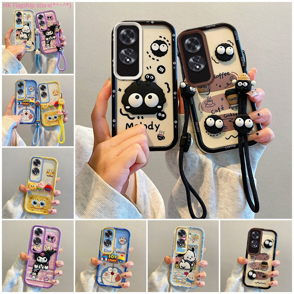 เคส oppo A60 การ์ตูน CartoonPlushของเล่น การ์ตูนTPU Softซิลิโคนเคสโทรศัพท์PQG2