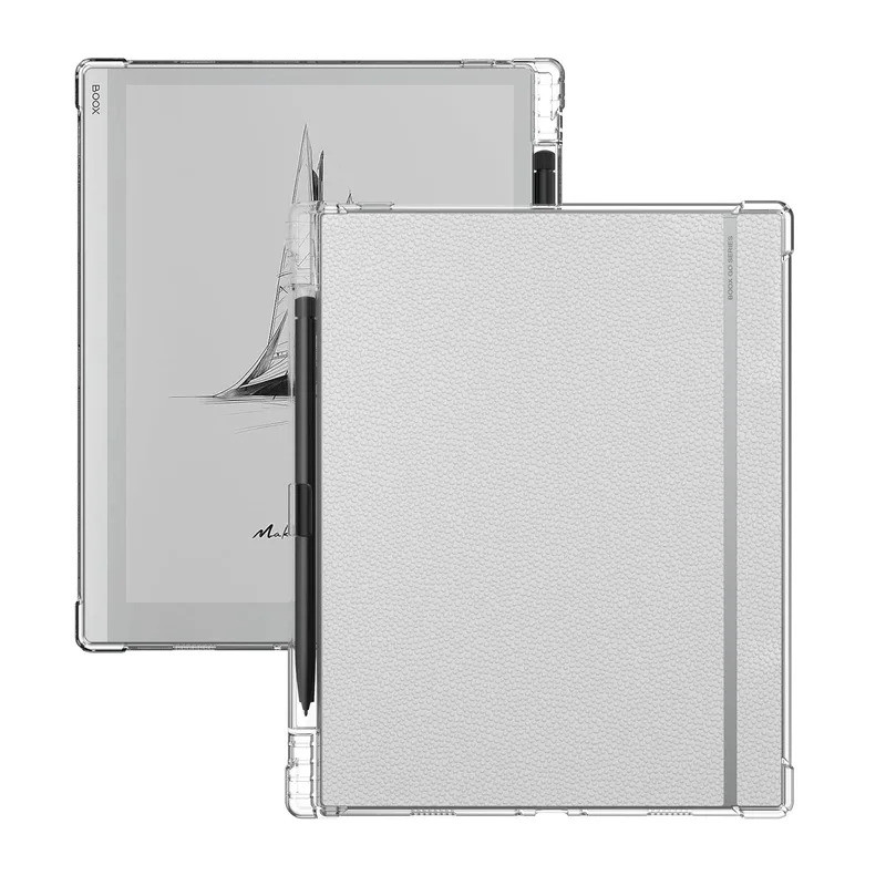 ปากกาสล็อตกรณีสำหรับนิล BOOX Go 10.3นิ้ว2024หมายเหตุ X3 Pro e-book แท็บเล็ตบางเฉียบใสซิลิโคนที่มีความยืดหยุ่นนุ่มปกหลัง