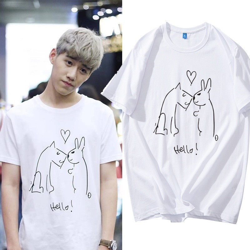 💖 2024 แฟชั่นใหม่ woman Bkpp Same Style Billkin แปลรักฉันด้วยใจเธอ บิวกิ้นพีพี PP Short Sleeve T-shi