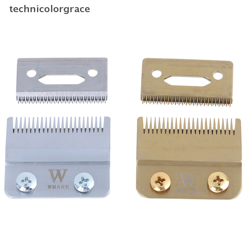 Technicolorgrace 2 ชิ้น W-2 อาชีพ 2-Gat เปลี่ยน Clipper ใบมีด Trimmer 440C ใบมีดเคลื่อนย้ายได้ TCE