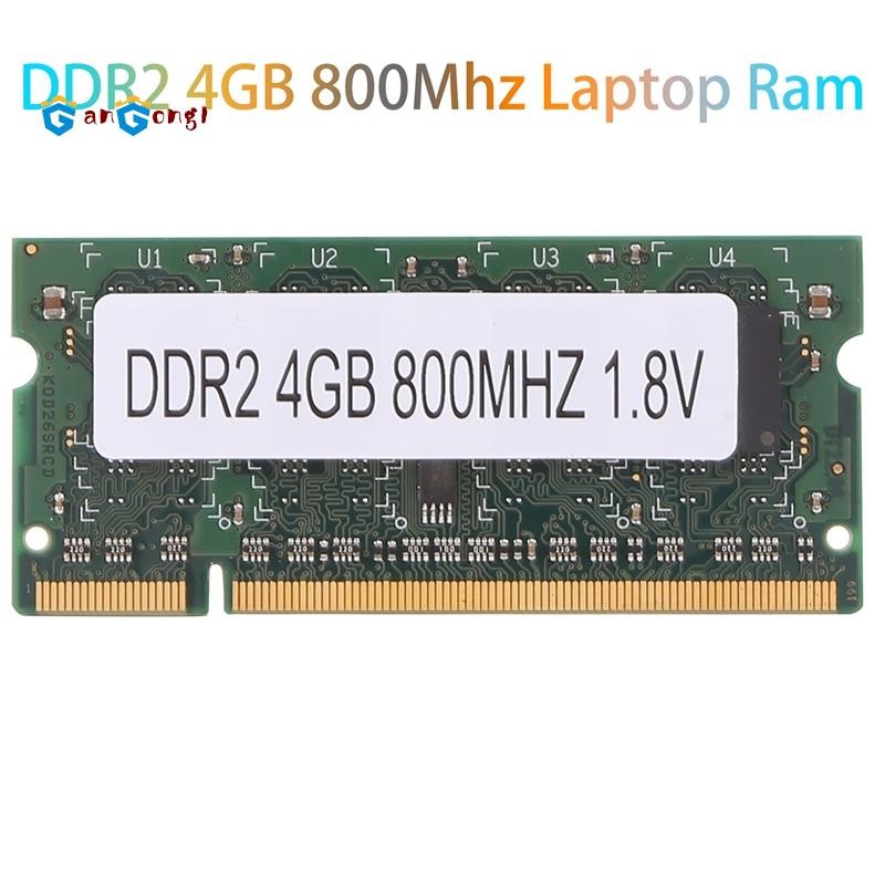 [gangong1]DDR2 4gb 800Mhz แล็ปท็อป Ram PC2 6400 2RX8 200 Pins SODIMM สําหรับหน่วยความจําแล็ปท็อป Int