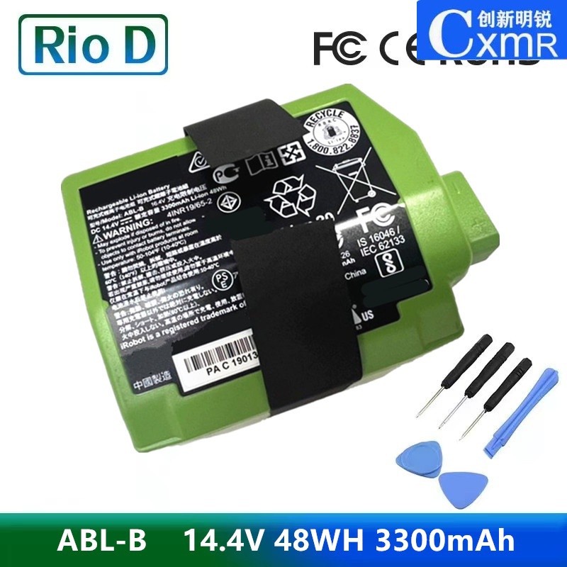 ✪Replacement Battery ABL-B 14.4V 48WH 3300mAh For iRobot Roomba s9+ Sweeping Robot Battery