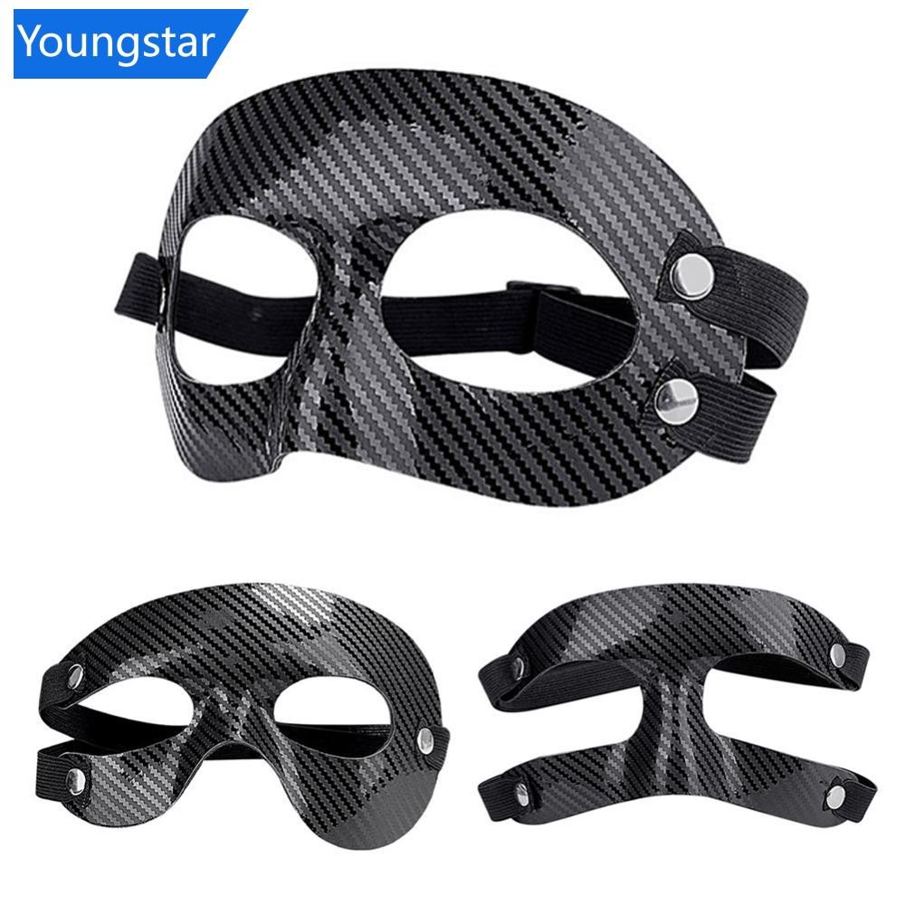 Ys 1 PC ฟุตบอลครึ่งหน้า Anticollision หน้ากาก Halloween Party ตกแต่งหน้ากาก PVC กีฬาอุปกรณ์ป้องกัน H4K8