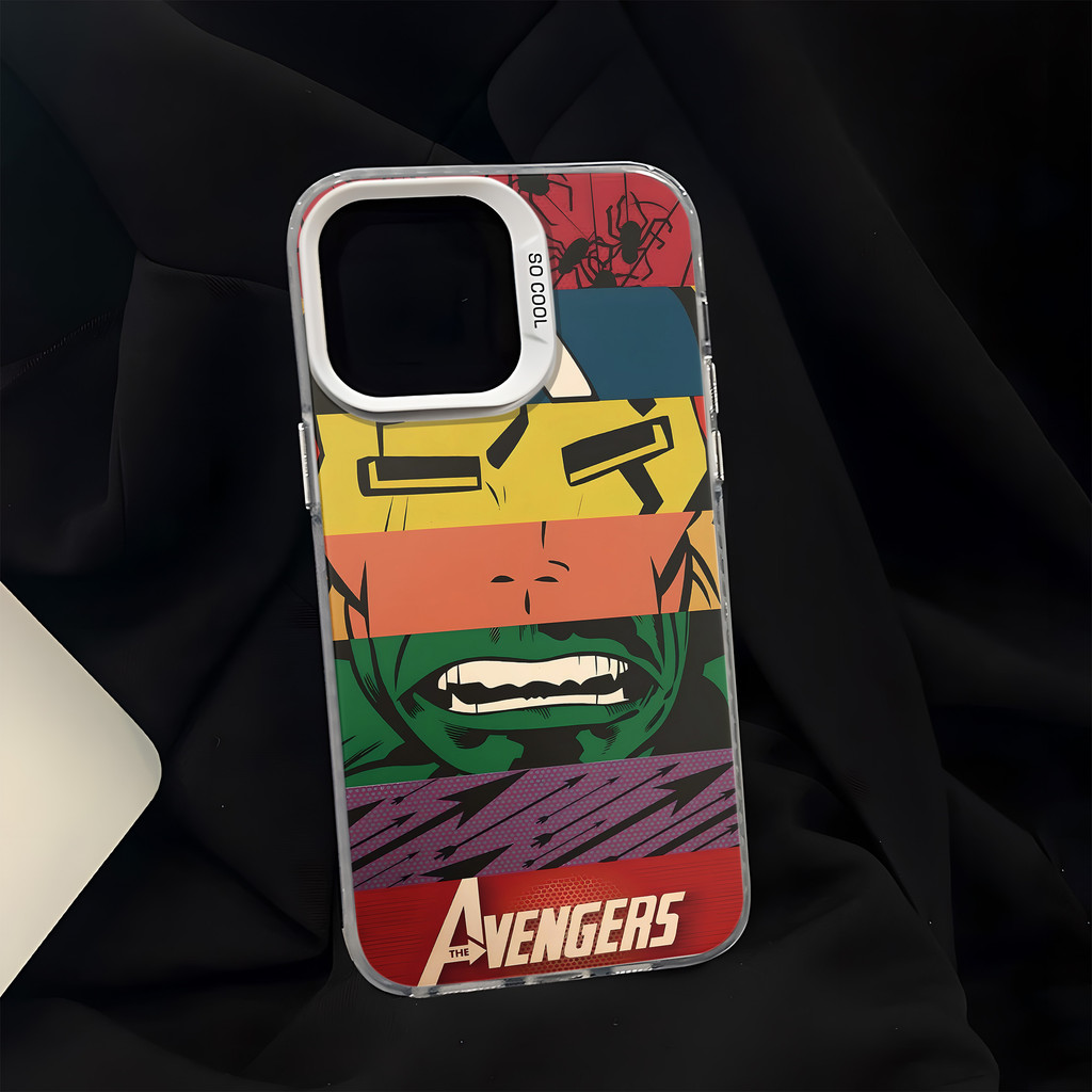 มาร์เวล marvel เคสสําหรับiphone 16 Pro Max 15 14 XR 13 11 12 Pro Max 8 7 6 6S Plus X Xs Max Se 2020 13 12 11 แฟชั่นชุบโลหะCool Creativeแบรนด์อินเทรนด์เคสซิลิโคนอ่อนนุ่ม