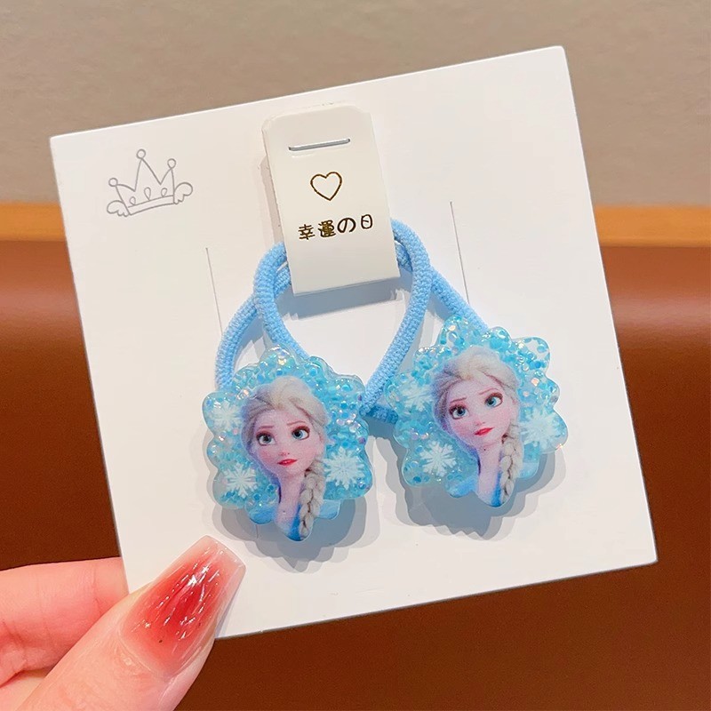 แหวนผมเด็กเจ้าหญิงเอลซ่า | เชือกคาดผมเด็กแช่แข็ง | เอ็นเนื้อยางถักเปียคูโลมิสาวน้อย - รูปที่ 3