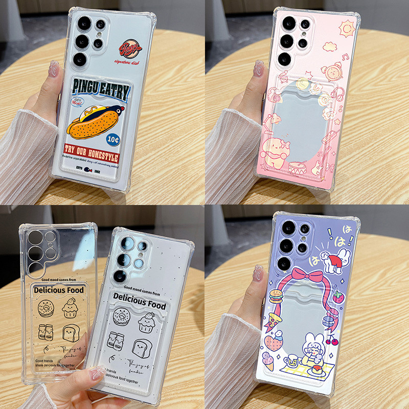 1 บาท Card Holder เคส for เคส Samsung A06 A16 A55 A54 A50S A15 A05 A12 A22 A34 A52S A14 A35 A73 A03 
