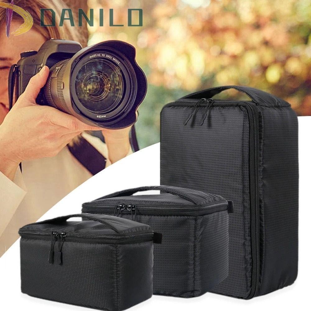 Danillo กระเป๋าใส่กล้อง Drop-Proof Black Digital Carry Case กล้อง DSLR กล้องดิจิตอล Super หนาด้านใน Partition เบาะ