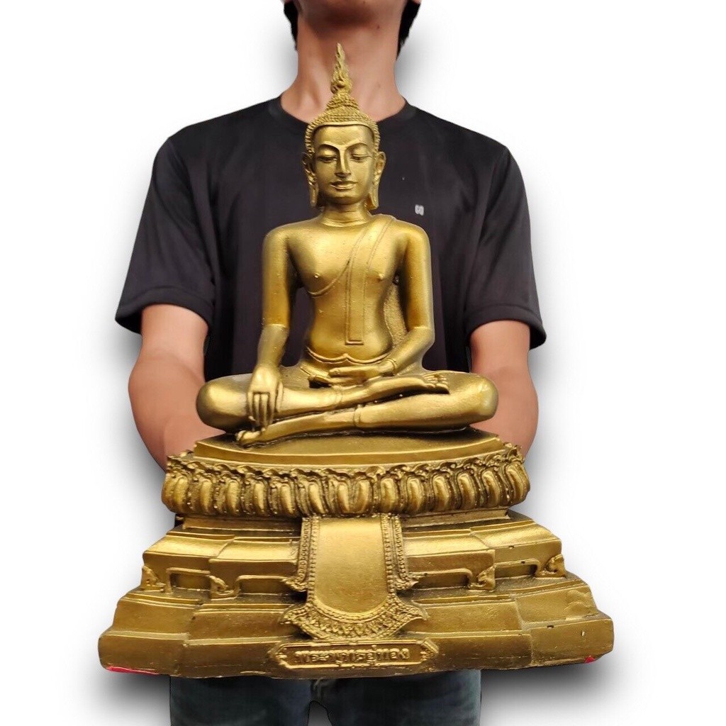 พระอู่ทอง วัดเขาทำเทียม สีทองเก่า กว้าง 5นิ้ว สูง 10นิ้ว ช่วยให้ประสบความสำเร็จตามที่หวัง ขอได้ทุกเรื่อง (sumpatichami)