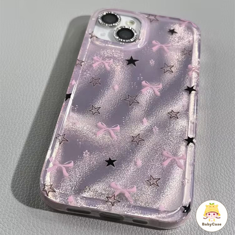 โบว์ผีเสื้อโรแมนติกนุ่ม เคสSamsung A05 A15 A04s A12 A05s A14 A23 A25 A32 A34 A53 A51 A21s A03 A20 A50 A33 A13 A11 - รูปที่ 6