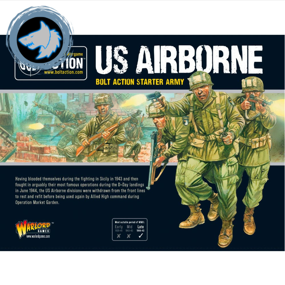 [พร้อมส่ง] WARLORD GAMES : BOLT ACTION: US Airborne Starter Army โมเดลจำลองสงคราม