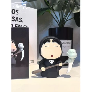 💥จัดส่งจากประเทศไทย💥ฮาโลวีน Crayon Shin chan คอสเพลย์ Ghost Death Action Figure รุ่น Q ตุ๊กตาของขวัญเด็กตกแต่งรถเครื่องประดับของเล่นคอลเลกชันบ้านเค้กตกแต่ง Gacha