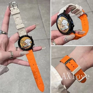 20 มม.22 มม.ซิลิโคนสําหรับ Samsung Galaxy Watch 7 6 5 4 44 40 มม.6 คลาสสิก 43 มม.47 มม.เกียร์ S3 สร้อยข้อมือสําหรับ Huawei 3 4Pro GT3/2e Band