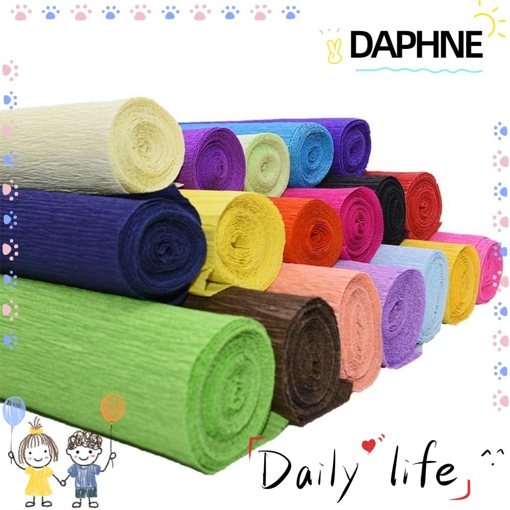 Daphne กระดาษห่อดอกไม้ กระดาษวัสดุการผลิต กระดาษเครปดอกไม้แฮนด์เมด กระดาษห่อกระดาษย่นหนา DIY ตลก