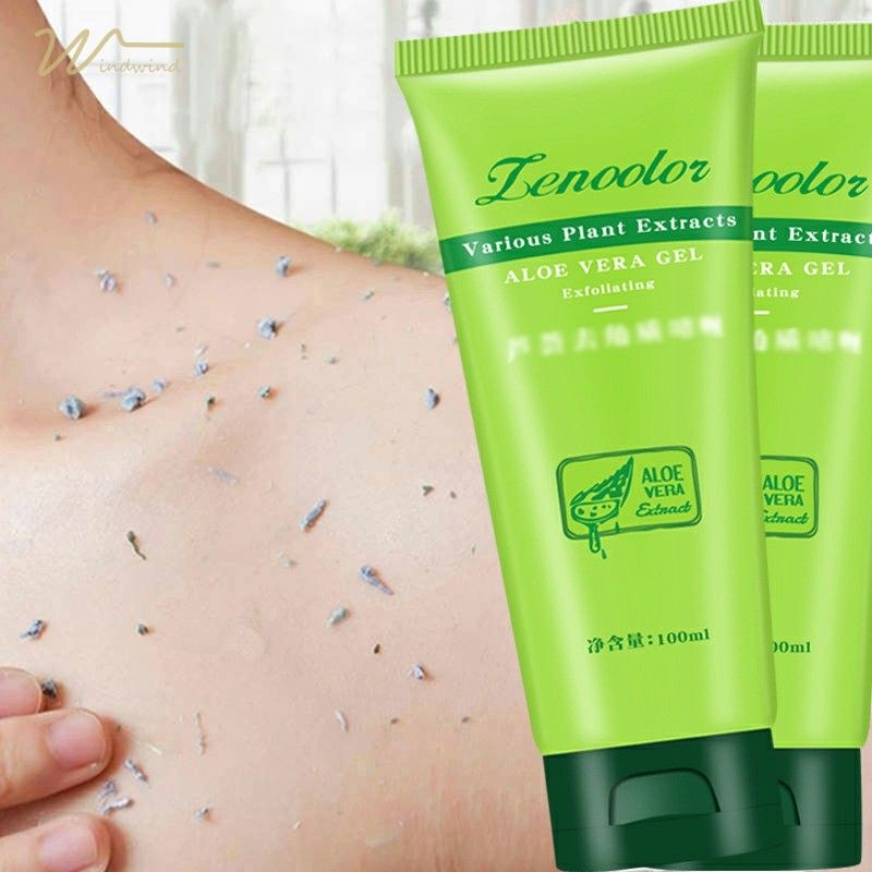 [Windind]ครีมขัดผิวกายชุ่มชื้น AloeVeraextract ผิว ที่ตายแล้ว-ww