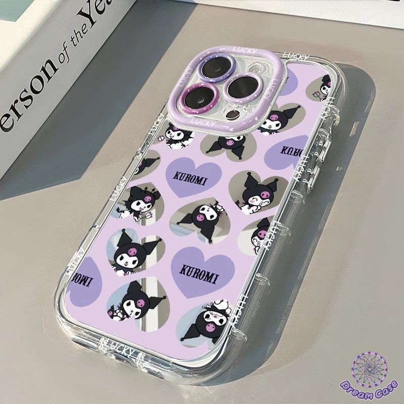 แฟชั่นน่ารักคุโรมิเมโลดี้เคสเข้ากันได้กับ IPhone 11 13 14 12 15 Pro Max XR X XS Max 7Plus 14 7 15 8 Plus SE 2020