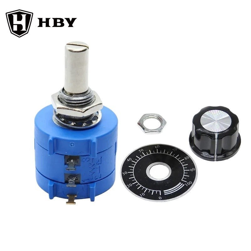 3590s-2-103l 3590S 10K ohm Precision Multiturn Potentiometer 101 201 501 102 202 502 103 203 503 104 L แหวนปรับ Resistor