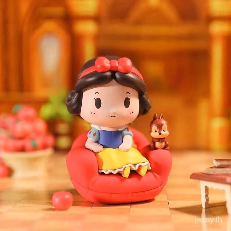 เตรียมพร้อมสำ，ของแท้ POPMART Disney Princess Exclusive Ride Series ตุ๊กตาโรงรถชุดกล่องตาบอด Ariel Ci