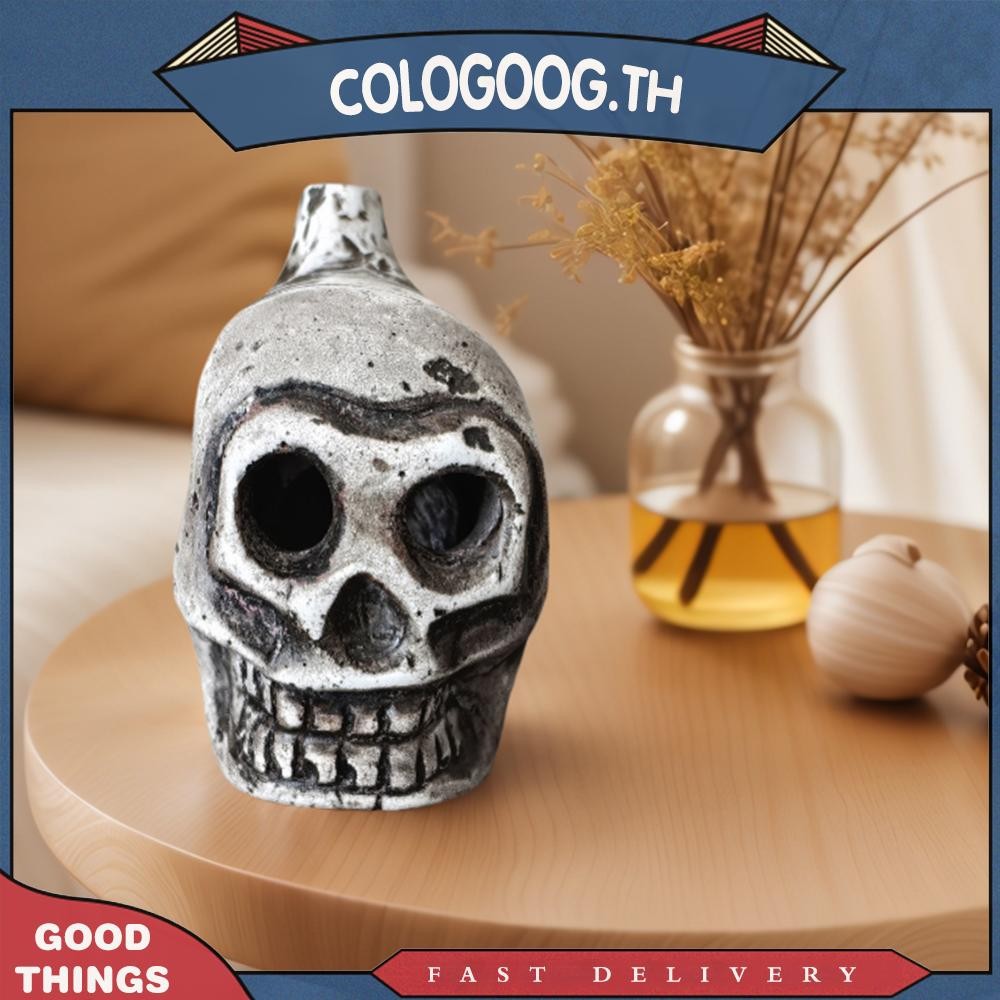 [colog.th] Spooky Aztec Death Whistle Loud Scream Whistle Skull Whistle สําหรับวันฮาโลวีน
