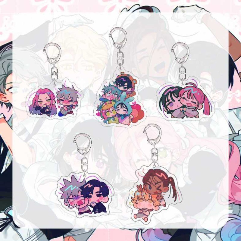 Till Ivan Mizi Luka Suae อะนิเมะ KeyChain ALIEN STAGE Men Key Chain สําหรับผู้หญิงแฟชั่นรุ่น Q รูปอะคริลิคพวงกุญแจจี้ของขวัญ