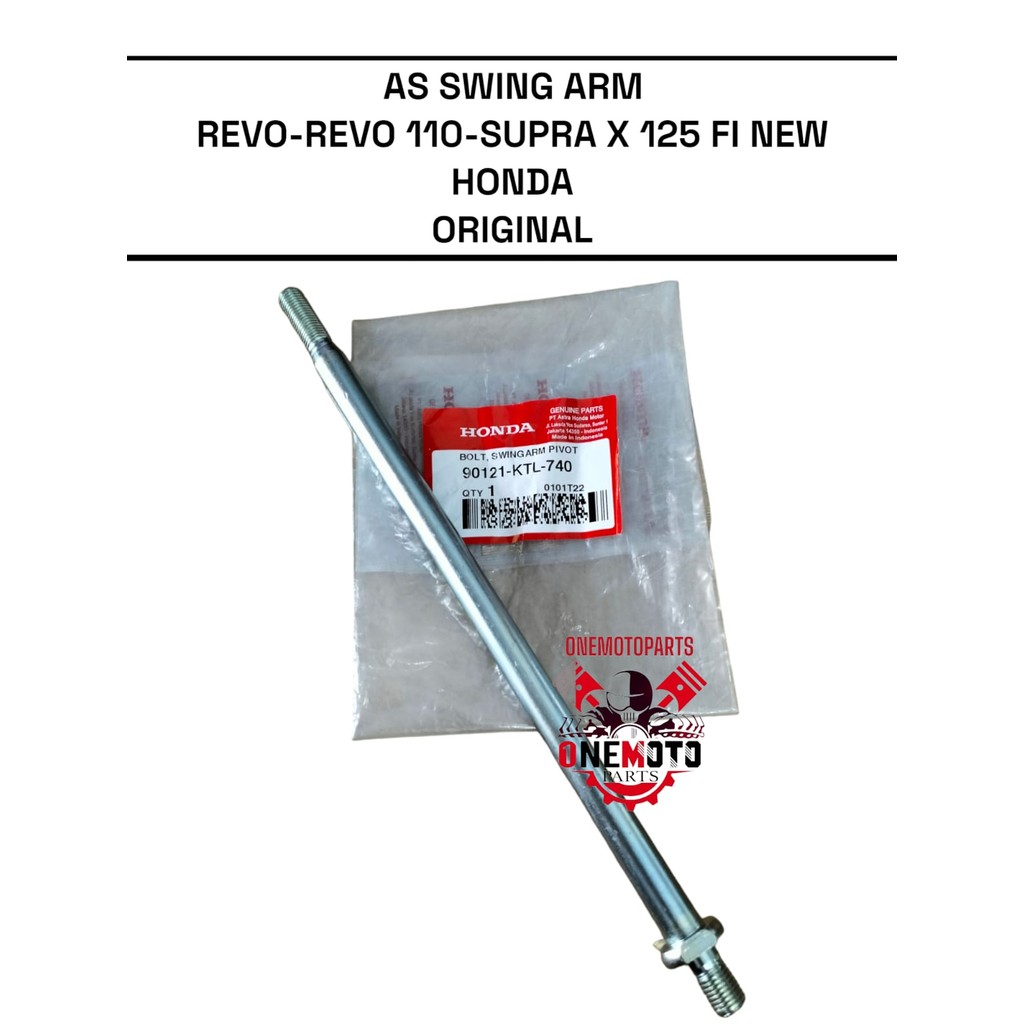 ORIMOTO- AS SWING ARM REVO 110 SUPRA X 125 FI ใหม่ HONDA 90121-KTL-740 ต้นฉบับ
