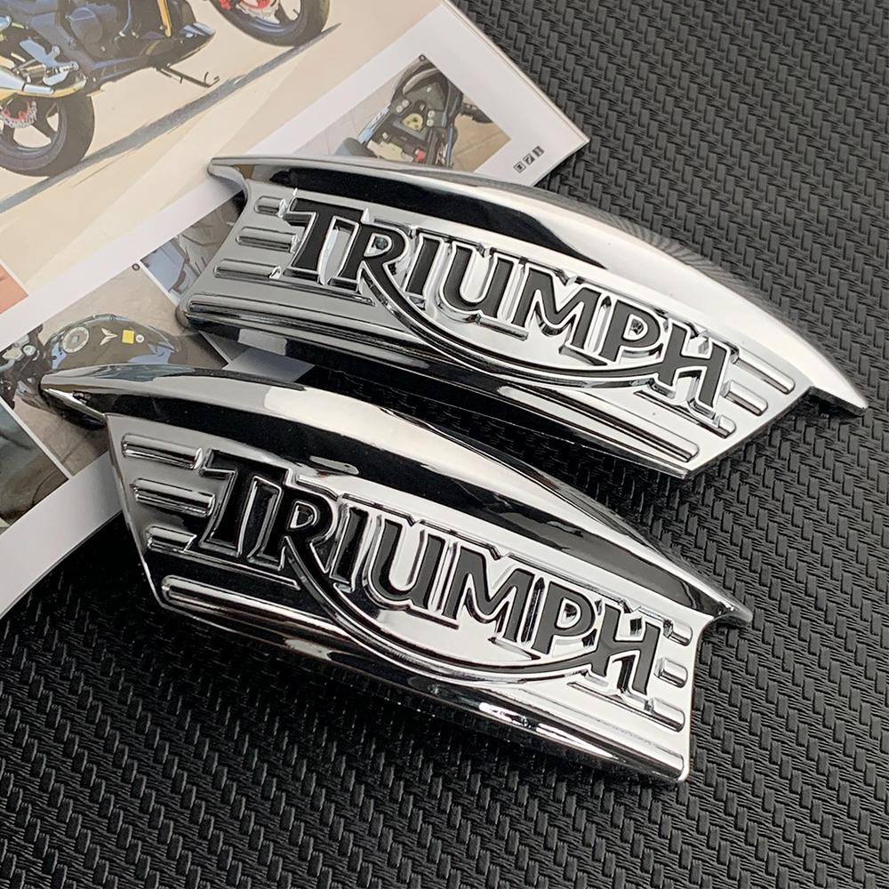 สติกเกอร์ด้านข้างถังน้ํามันเชื้อเพลิงเหมาะสําหรับ Triumph สติกเกอร์ตกแต่งด้านข้างถังน้ํามันเชื้อเพลิงรถจักรยานยนต์ - รูปที่ 2