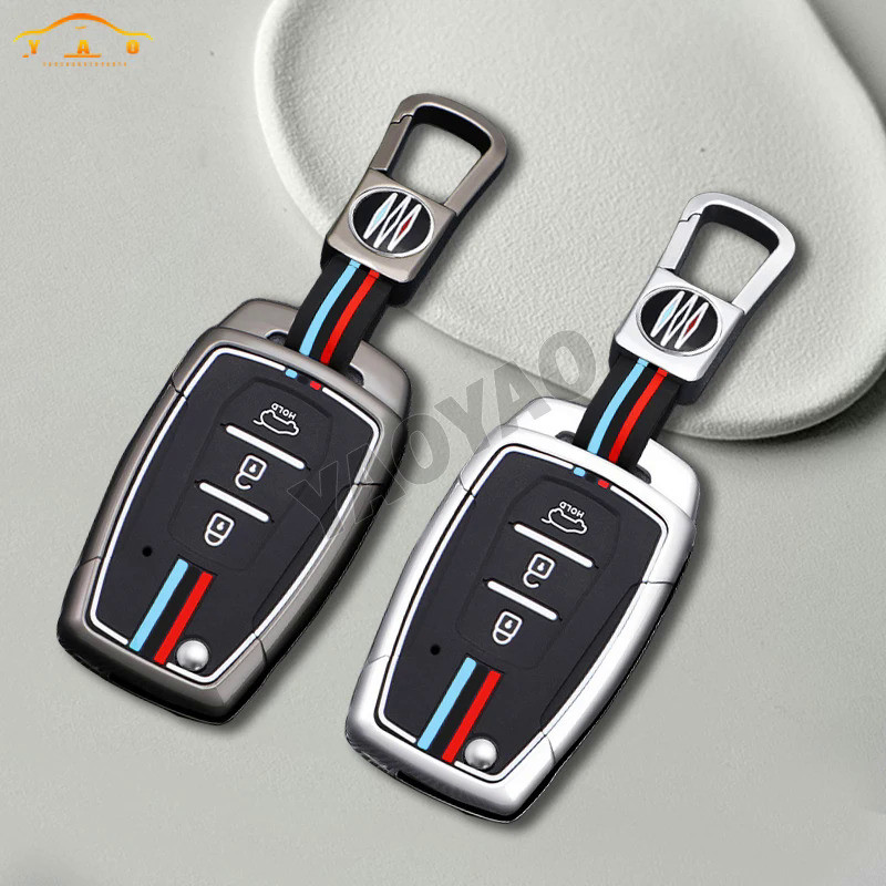 Zinc Alloy Car Key Case Cover Bag For SsangYong Kyron 2 Sanka Actyon Korando Tivoli Key Protect Acce