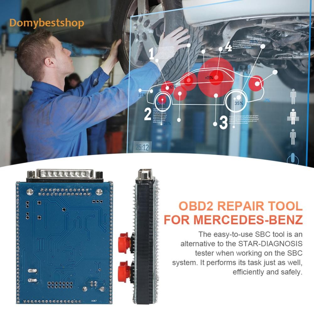 เครื่องมือซ่อมรถยนต์ไฟ LED OBD Recovery SBC รีเซ็ตเครื่องมือสําหรับ Benz OBD W211/R230 SBC [Domybest