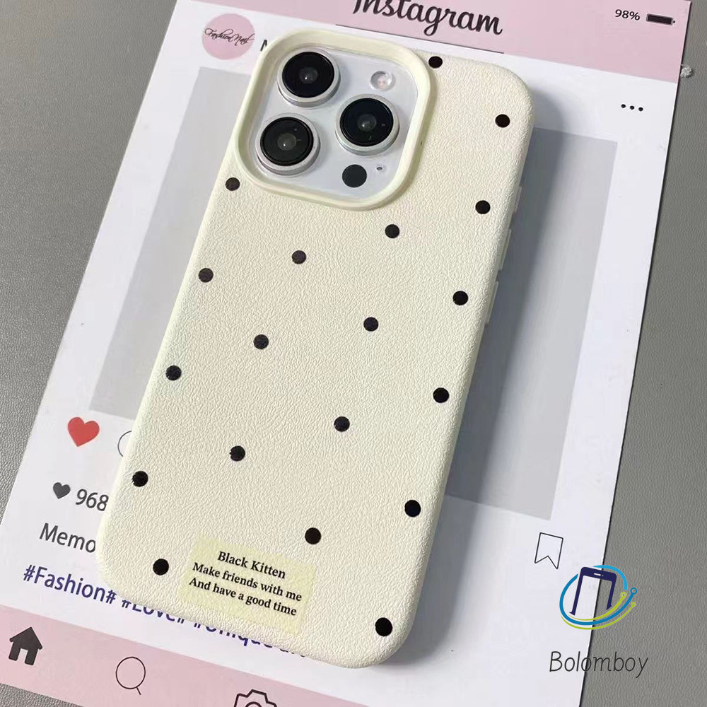 ส่งจากไทย for เคสไอโฟน15 13 11 14 plus 15 12 16 pro max XR X XS สวยงาม แฟชั่น กันกระแทก ลายจุด สด อ่อนนุ่ม