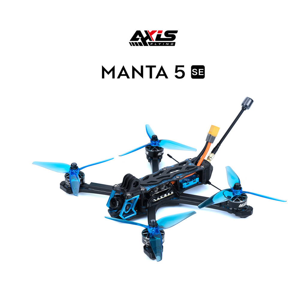 Axisflying Manta 5 SE FPV ของเล่นเครื่องบินชุดสควอช-X กรอบ AE227-1960KV มอเตอร์สําหรับ Cinema Freestyle ของเล่นเครื่องบิน GPS -6S