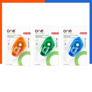 เทปลบคำผิด ONE คละสี CR-K25 ขนาด 5มม.x8ม. ลิขวิด ลบคำผิด ยี่…