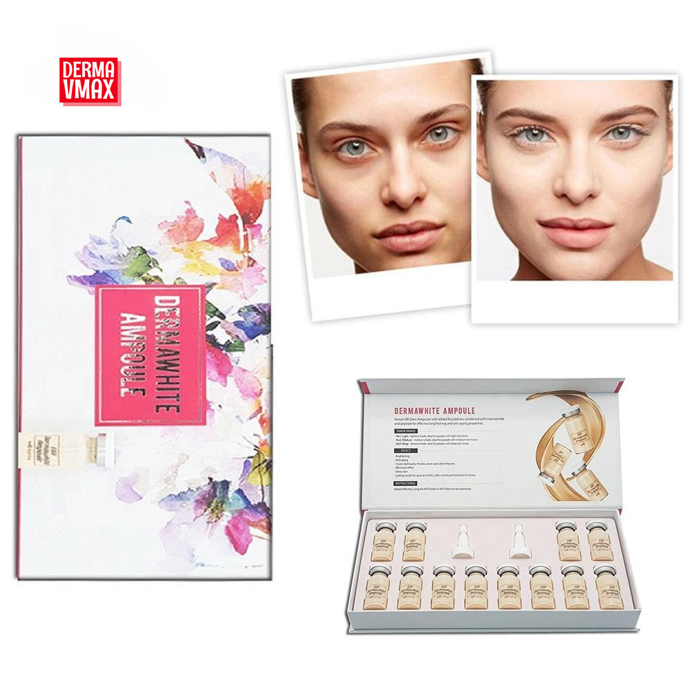 12 ขวด EGF BB Glow Foundation Ampoule Whitening Glow BB Makeup Treatment