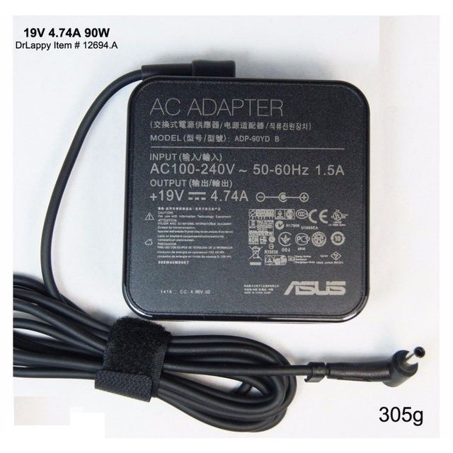 อะแดปเตอร์คุณภาพ ASUS ADAPTER 19V/4.7A (4.5*3.0มม) แท้ for Asus EXA1203YH Asus B400A ประกัน 1 ปี