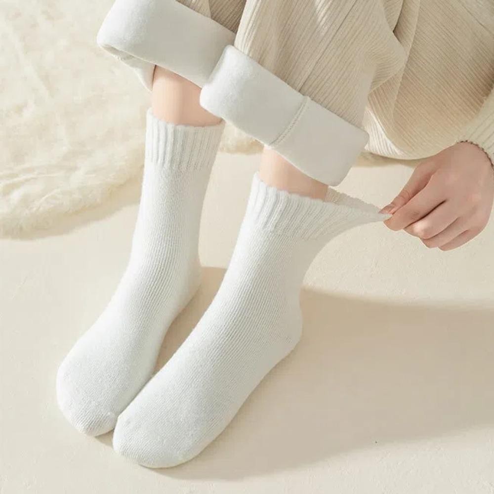 TAMATO 1 คู่ถุงเท้ากลางหลอด, Plush Hairy Keep Warm Women ถุงเท้า, นุ่มหนา Markron สี Sleep ถุงเท้าฤดูหนาว - รูปที่ 6