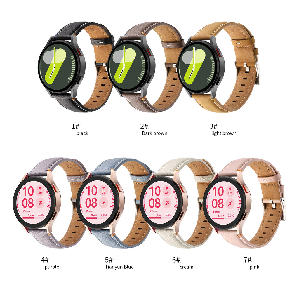 หนังสําหรับ Garmin Vivoactive 3 4 5 Active 5 20 มม.22 มม.แฟชั่นนาฬิกาผู้ชายผู้หญิงสําหรับ Garmin Forerunner 265 255 เพลง Venu 2 3 Sq