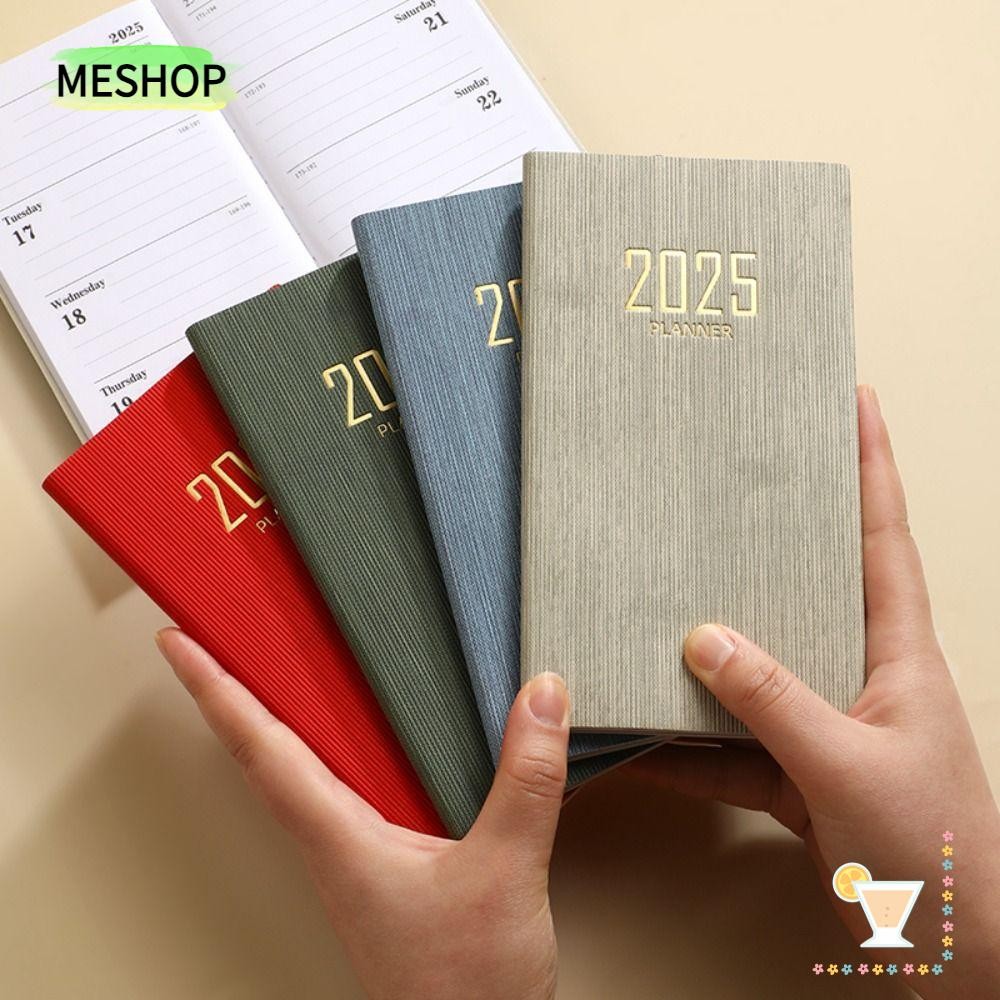 Me Diary Weekly Planner พร้อมปฏิทิน Pocket 2025 Agenda Book สมุดบันทึก A6 แบบพกพา นักเรียน
