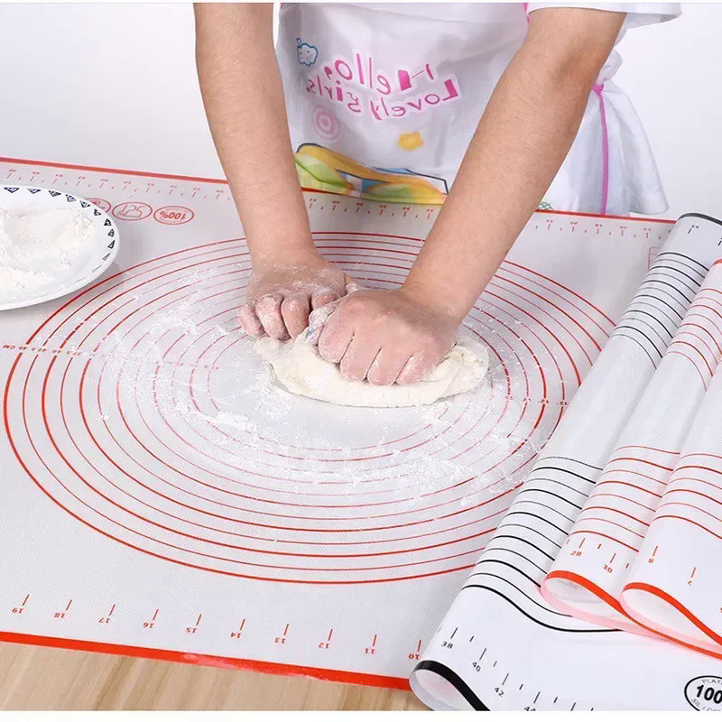 Large Silicone Mat Kitchen Kneading Dough Baking Mat Cooking Cake Pastry Non-stick Rolling Dough Pad