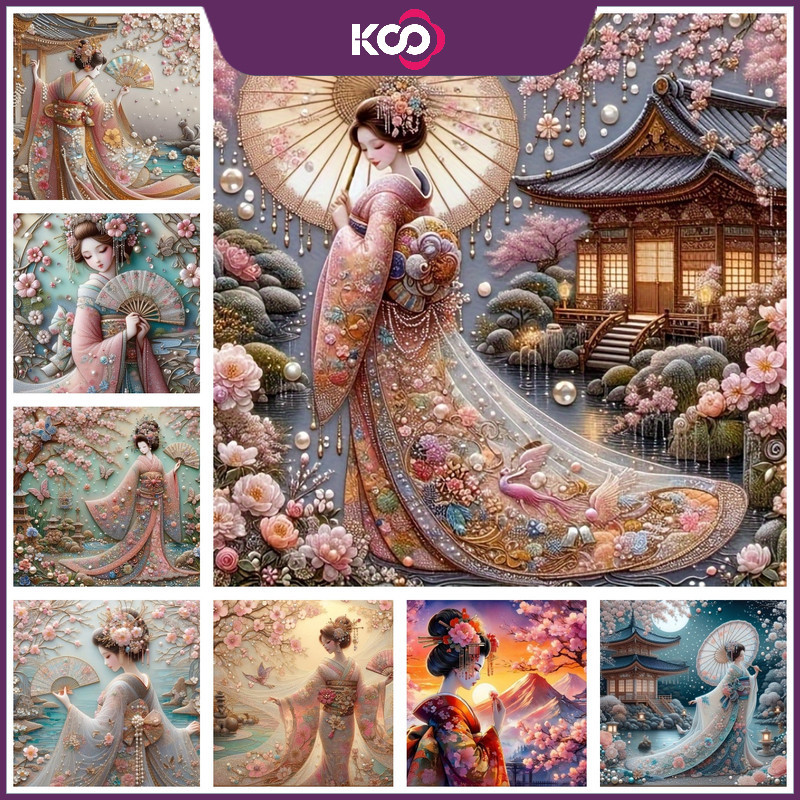KSGeisha รูปแบบ 5D DIY เพชรจิตรกรรมชุด Cosmic Cross เพชรเย็บปักถักร้อยภาพวาด Rhinestone โมเสคเพชร Art Home Decor ภาพวาด