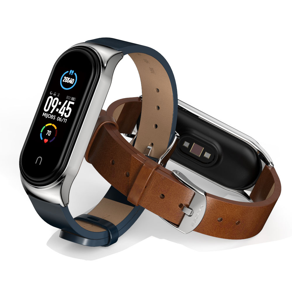 MIJOBS สายหนังไมโครไฟเบอร์สําหรับ Mi Band 10 9 8 7 6 5 ผู้ชายผู้หญิงสบายนาฬิกาสําหรับ Xiaomi Smart Band 9 NFC