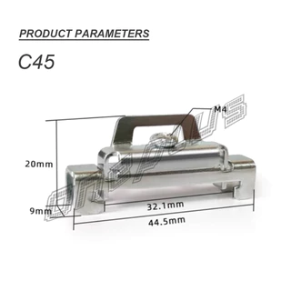 OnePlus C45 ตัวล็อค เบรกเกอร์ ใช้ยึด อุปกรณ์ไฟฟ้า รีเลย์ เบรคเกอร์ เทอร์มินอล End Plate Stopper