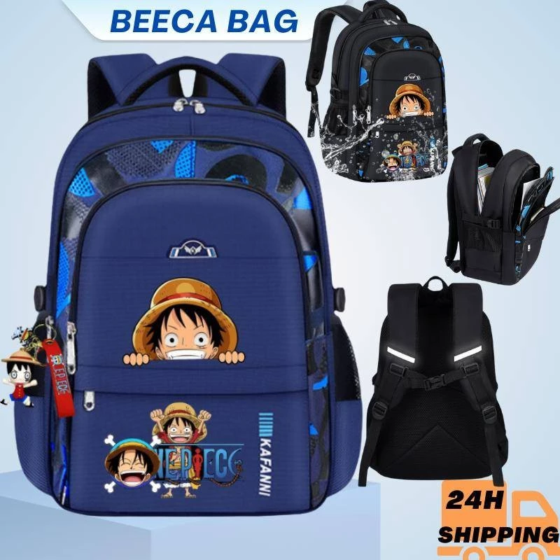 In stock)One piece Luffy pattern กระเป๋านักเรียน กระเป๋าเด็ก กระเป๋านักเรียนเด็ก ประถม เด็ก backpacks school bag