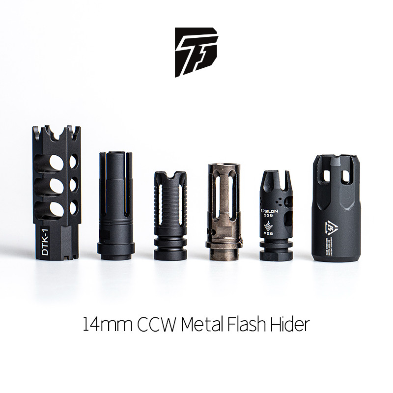 [จัดส่งในวันเดียวกัน] Hk416d 14 CC Metal Fire Hat Front Tube Cold Decorative Fine Strike SLR Renxiang 102 Toy Universal Accessories